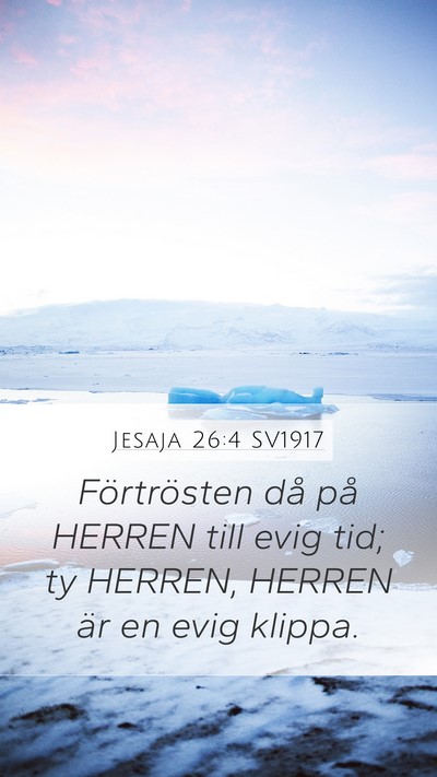 Jesaja 26:4 SV1917 Bible Verse Image