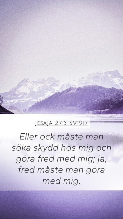 Jesaja 27:5 SV1917 Bible Verse Image