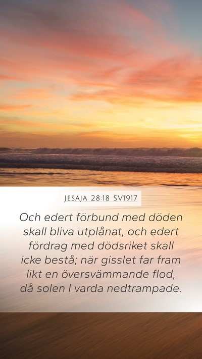 Jesaja 28:18 SV1917 Bible Verse Image