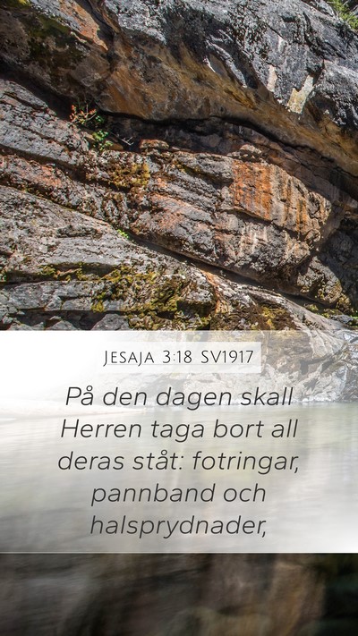 Jesaja 3:18 SV1917 Bible Verse Image