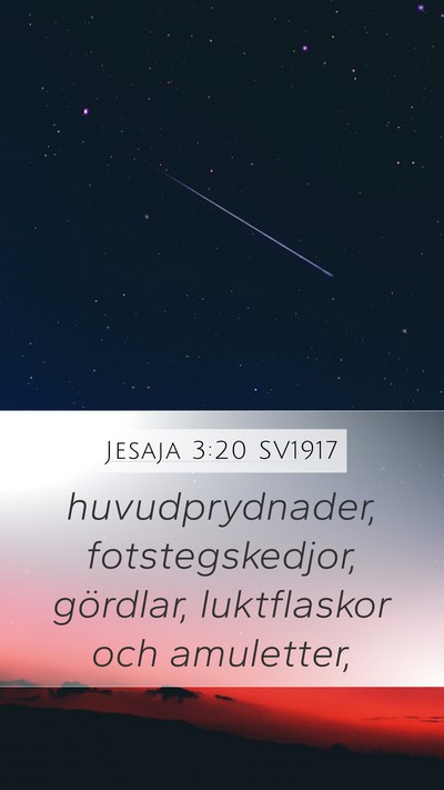 Jesaja 3:20 SV1917 Bible Verse Image