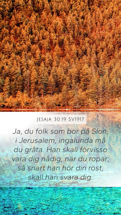 Jesaja 30:19 SV1917 Bible Verse Image