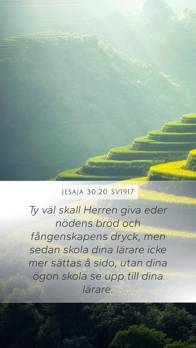 Jesaja 30:20 SV1917 Bible Verse Image