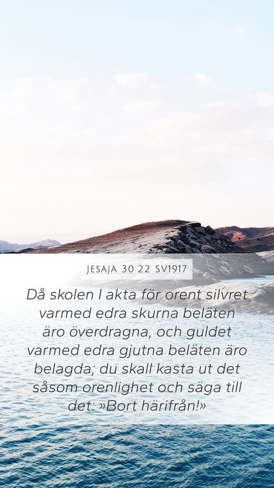 Jesaja 30:22 SV1917 Bible Verse Image