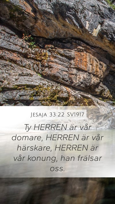 Jesaja 33:22 SV1917 Bible Verse Image