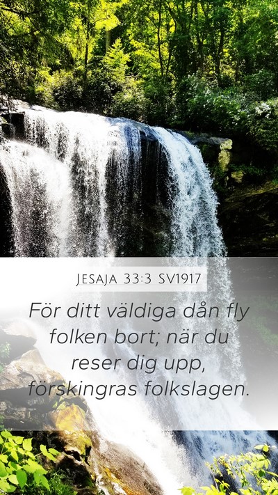 Jesaja 33:3 SV1917 Bible Verse Image