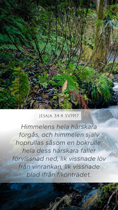 Jesaja 34:4 SV1917 Bible Verse Image