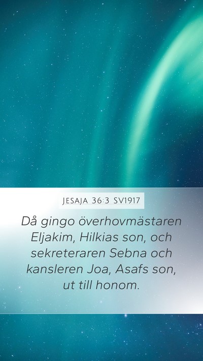Jesaja 36:3 SV1917 Bible Verse Image