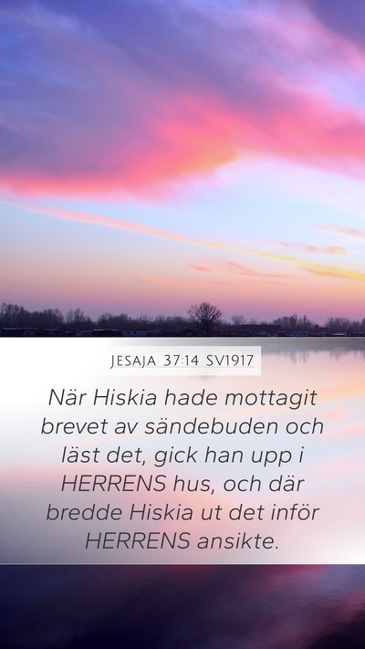 Jesaja 37:14 SV1917 Bible Verse Image