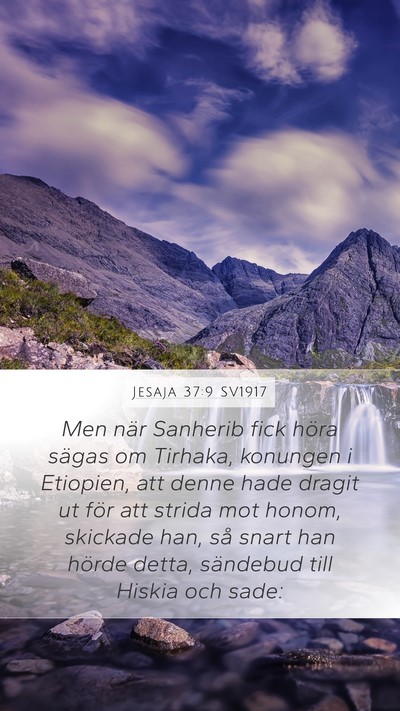 Jesaja 37:9 SV1917 Bible Verse Image