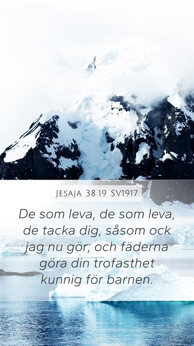 Jesaja 38:19 SV1917 Bible Verse Image