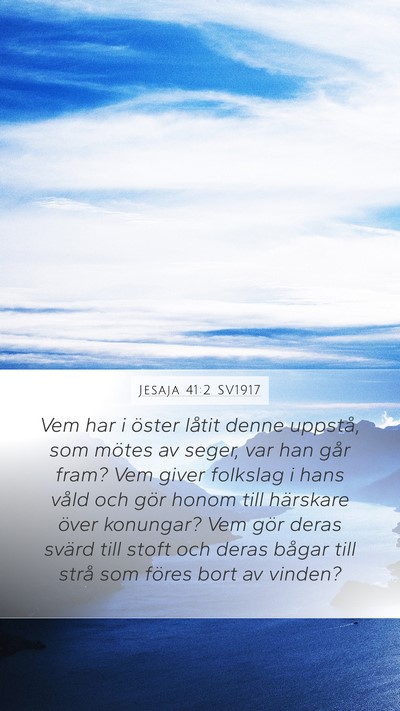 Jesaja 41:2 SV1917 Bible Verse Image