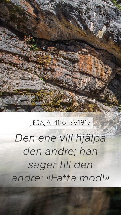 Jesaja 41:6 SV1917 Bible Verse Image
