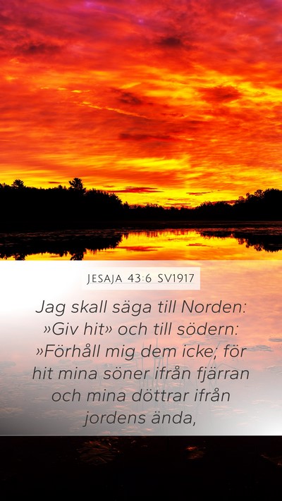 Jesaja 43:6 SV1917 Bible Verse Image