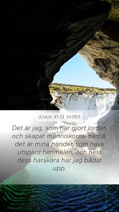 Jesaja 45:12 SV1917 Bible Verse Image