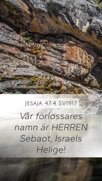 Jesaja 47:4 SV1917 Bible Verse Image