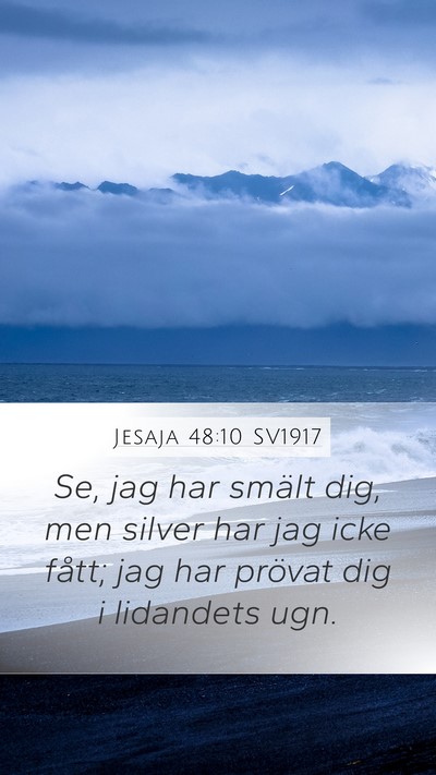 Jesaja 48:10 SV1917 Bible Verse Image