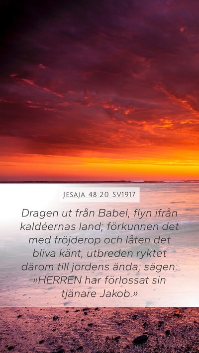Jesaja 48:20 SV1917 Bible Verse Image