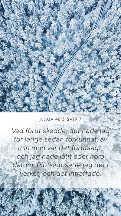 Jesaja 48:3 SV1917 Bible Verse Image