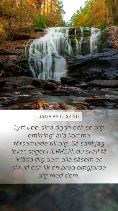 Jesaja 49:18 SV1917 Bible Verse Image