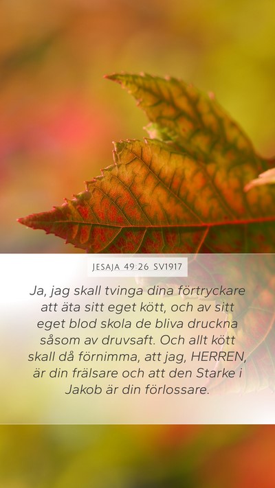 Jesaja 49:26 SV1917 Bible Verse Image