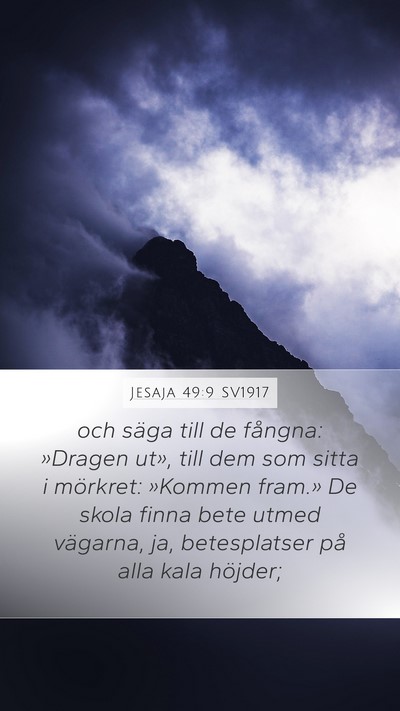 Jesaja 49:9 SV1917 Bible Verse Image