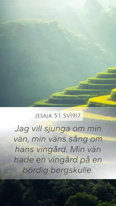 Jesaja 5:1 SV1917 Bible Verse Image