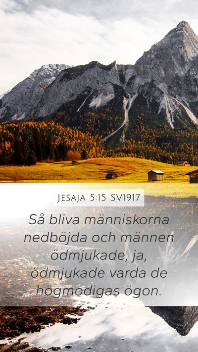 Jesaja 5:15 SV1917 Bible Verse Image