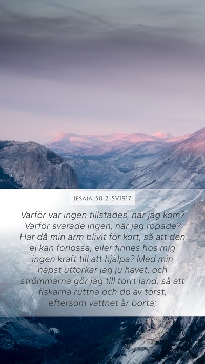 Jesaja 50:2 SV1917 Bible Verse Image