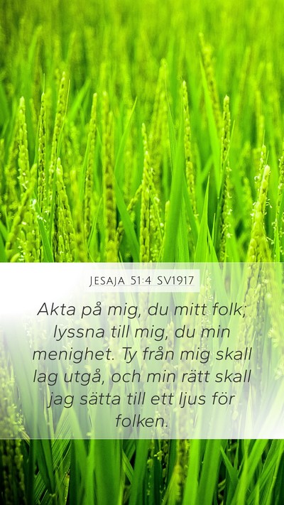 Jesaja 51:4 SV1917 Bible Verse Image