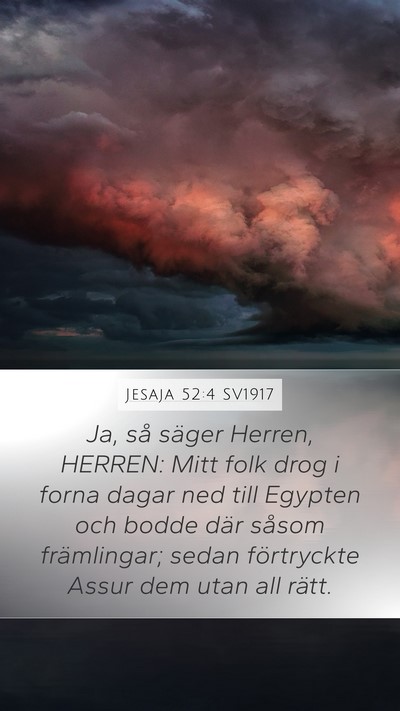 Jesaja 52:4 SV1917 Bible Verse Image