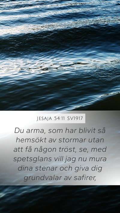 Jesaja 54:11 SV1917 Bible Verse Image