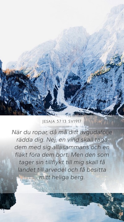 Jesaja 57:13 SV1917 Bible Verse Image