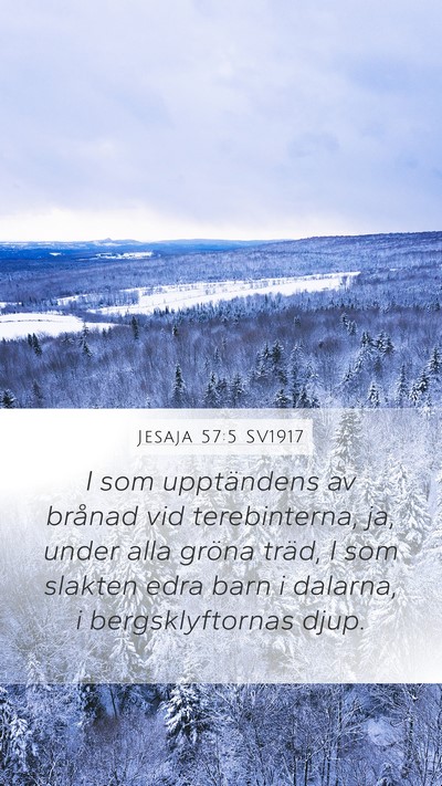 Jesaja 57:5 SV1917 Bible Verse Image