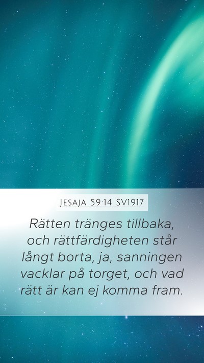 Jesaja 59:14 SV1917 Bible Verse Image