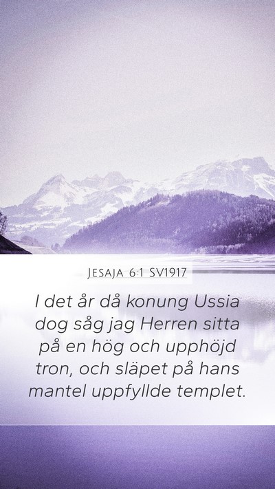 Jesaja 6:1 SV1917 Bible Verse Image