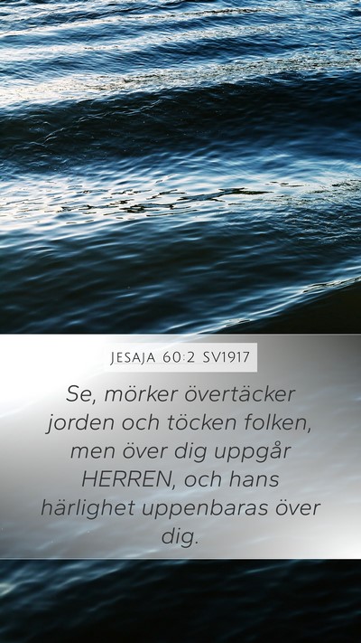 Jesaja 60:2 SV1917 Bible Verse Image