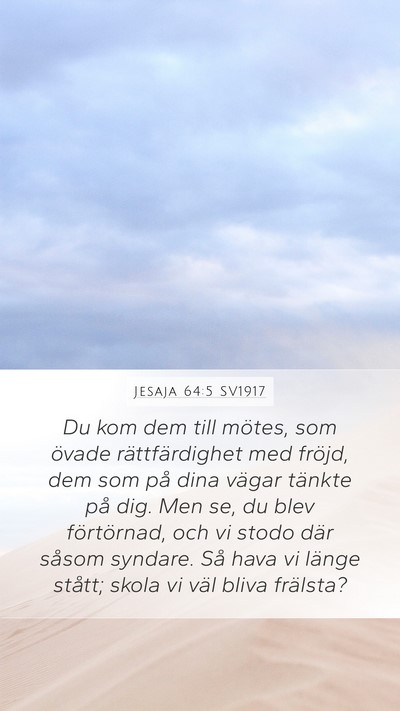 Jesaja 64:5 SV1917 Bible Verse Image