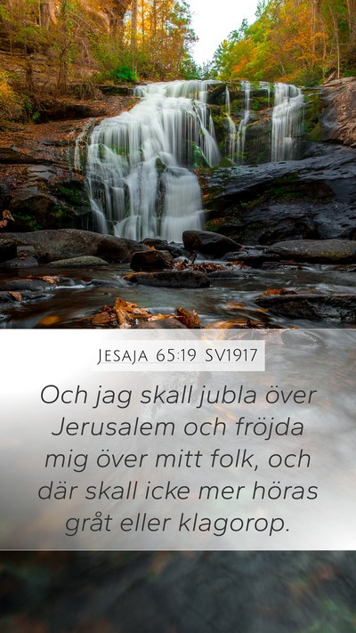 Jesaja 65:19 SV1917 Bible Verse Image