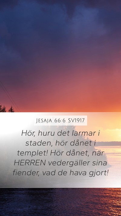 Jesaja 66:6 SV1917 Bible Verse Image
