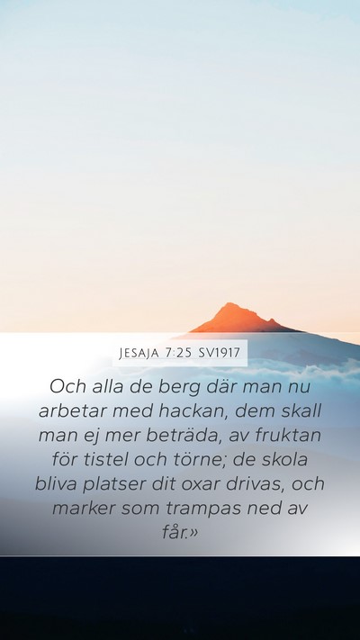 Jesaja 7:25 SV1917 Bible Verse Image