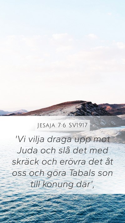 Jesaja 7:6 SV1917 Bible Verse Image