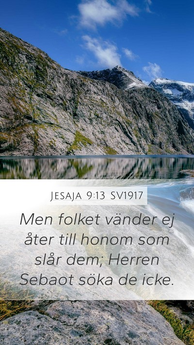 Jesaja 9:13 SV1917 Bible Verse Image