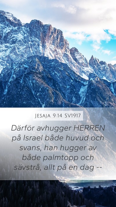 Jesaja 9:14 SV1917 Bible Verse Image