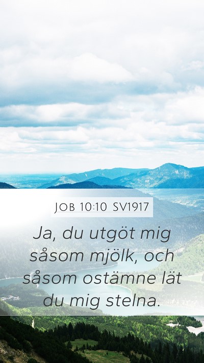 Job 10:10 SV1917 Bible Verse Image