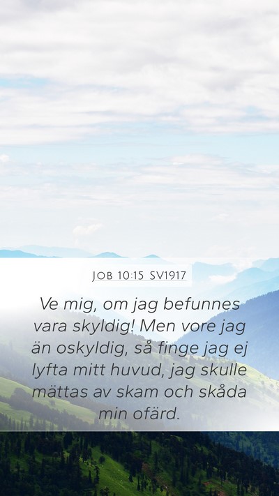 Job 10:15 SV1917 Bible Verse Image