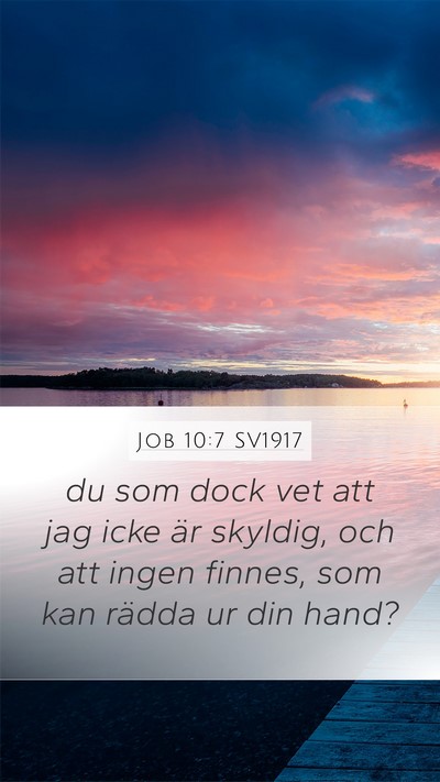 Job 10:7 SV1917 Bible Verse Image