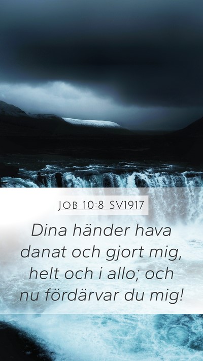 Job 10:8 SV1917 Bible Verse Image