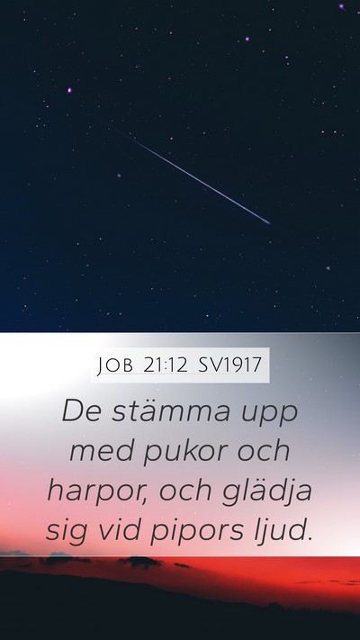 Job 21:12 SV1917 Bible Verse Image
