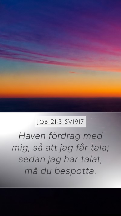 Job 21:3 SV1917 Bible Verse Image